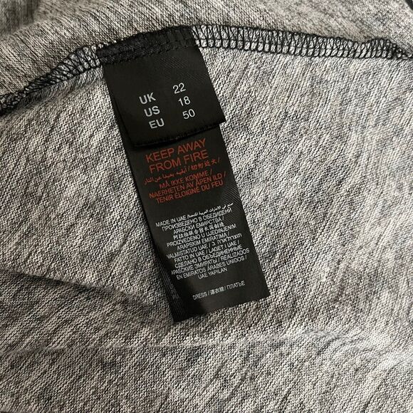 Simply Be Plus 18 A-line Dress Dolman Animal Print Vneck Belted Career - Picture 3 of 10